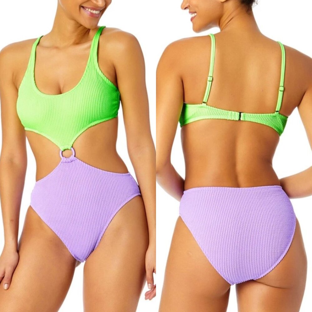 Salt & Cove Juniors' Colorblocked One-Piece Monokini NWOT Sz XS